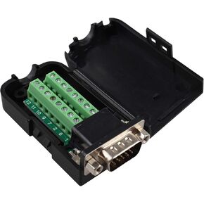 DB15 3+9 D-SUB VGA ذكر 3صف 15Pin موصل محول محطة لحام خالية من اللحام لوحة الاختراق لحام مجاني مع الجوز (ذكر مع حافظة)