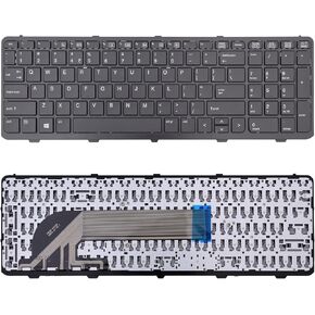 New Laptop Keyboard Replacement with Frame, Compatible with HP Probook 450 G0, 450 G1, 450 G2, 455 G1, 455 G2, 470 G0, 470 G1, 470 G2 Series