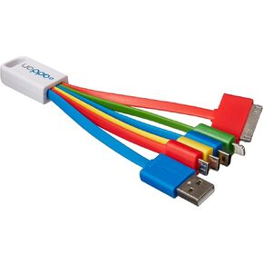 Add-On Computer 8cm 5-in-1 USB 2.0 (A) to 30-Pin, Micro-USB & USB-Mini5B Charger (USB5IN1CHARGER)