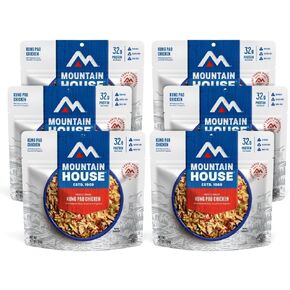 Mountain House Kung Pao Chicken | Freeze Dried Backpacking & Camping Food | 6-Pack | Gluten-Free