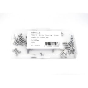 50Pcs VESA TV Monitor Mounting Screws M4 x 10mm