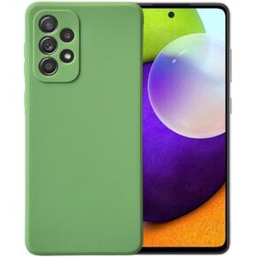 Compatible with Samsung Galaxy A52 or A52 5G or A52s 5G Soft Liquid Silicone Gel Cell Phone Mobile Basic Back Case Cover (Orange)