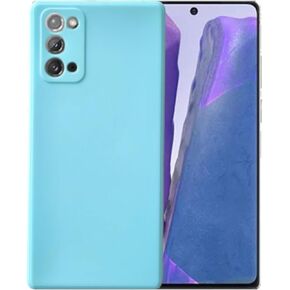 Compatible with Samsung Galaxy Note 20 or Note 20 5G Soft Liquid Silicone Gel Cell Phone Mobile Basic Back Case Cover (Orange)