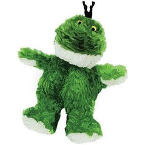 KONG Plush Frog Dog Toy X-Small - 4" - Pack of 6