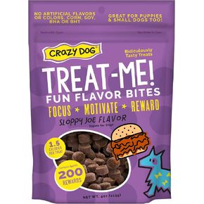 Crazy Dog Treat-Me! Mini Treats: Sloppy Joe - 4 oz.