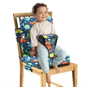 TIOPSUUO Toddler Booster Seat for Dining Table,Booster Seat for Kitchen Chair with Extended Straps,Portable Booster Seat for Table with Safety Buckles,Suitable for Kids to Use in The Dining Room