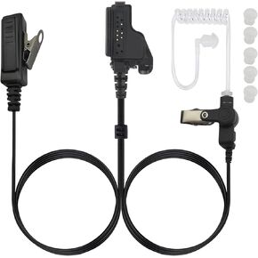 Black Ear Piece Walkie Talkie Earpiece and Mic Secruity Headset with Ptt for Motorola Radio xts 2500 2500i 5000 5000r 2250 1500 3000 ht 1000