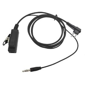 Ptt Mic Adapter 3.5mm Aux 2pin Cable Connector GA Headphone Noise Cancelling Walkie Talkie Headset for Motorola CLS rdu rmu bpr mag one 2-pronged radios