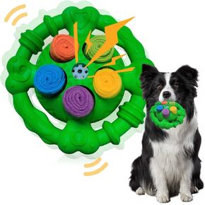Dog Toys for Aggressive Chewers,Squeaky Tough Dog Chew Toys ,Encourage Natural Foraging Skills And Slow Food Training,Indestructible And Durable Nylon Toy ,Dog Chew Toys for Large Medium Small Dogs