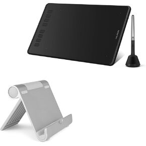 حامل وحامل BoxWave متوافق مع Huion Inspiroy H950P - حامل ألومنيوم VersaView، محمول، حامل عرض متعدد الزوايا