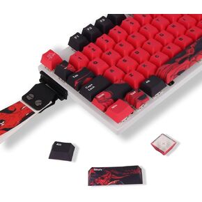 Teru x X-raypad Cerberus keyboard straps - Enhanced Skeleton: Cerberus Special Edition Edition Keyboard Accessories Customized Keyboard Keycap Sets strap, Suitable for various keyboards, removable.