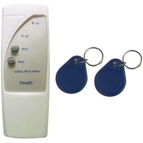 RFID Reader Writer Copier for Both 125KHz Proximity Card 1326 Family Cards & EM4100 ID Card + 2Pcs Writable Keyfobs