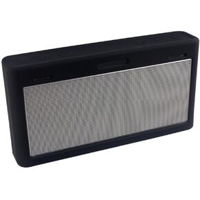 Silicone Soft Case for Bose Soundlink 3, Travel Portable Carry Rubber Case Protective Skin Cover for Soundlink III Speaker (Black)