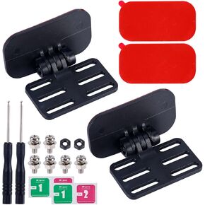 2pcs Rear Camera Holder Set, Adhesive Dash Cam Holder Backup Camera Mount Reverse Camera Holder Rear View Camera Bracket with Screws Screwdrivers, Easy to Install