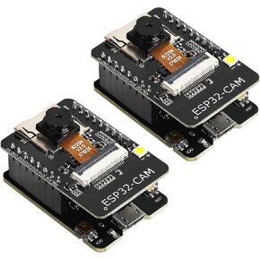 2pcs ESP32 CAM Development Board WiFi Bluetooth Module with 8MP OV2640 Camera Module Micro USB to Serial Port CH340G with TF Card Slot for Raspberry Pi for Arduino