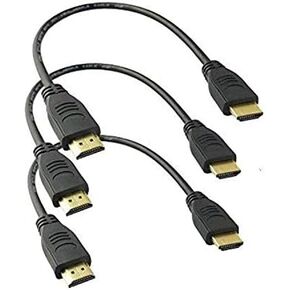 3Pack 8inch HDMI Male to Male Cable,High-Speed HDMI HDTV Cable - Supports Ethernet, 3D,1.4V