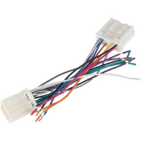 Stereo CD Player Radio Wiring Harness 17 Pin Wire Harness for Volvo 1993-2008 Plastic Metal Assorted Color
