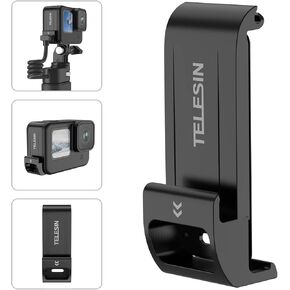 TELESIN G2 Upgraded Battery Cover Door for GoPro 11 10 9, Water Snow Resistant Protective Case Charger Type-C Charging Mount for Go Pro Hero 11 Hero 10 Hero 9 Black Camera Accessories