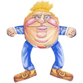 FUZZU Humptee Trumptee Donald Trump Political Parody Novelty Chew Toy with Squeaker, Large 17"