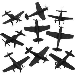 طائرات TimMee WW2 المقاتلة Ace - 9 قطع من طائرات الجيش البلاستيكية للرجال مصنوعة في الولايات المتحدة الأمريكية in Kuwait