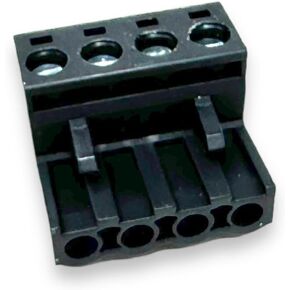 4 Pin, Power plug for Audiocontrol, Terminal - LC8 EQL EQS EPIC160 LC2I LCQ1 THREE.1 FOUR.1 DQL8 (Black)
