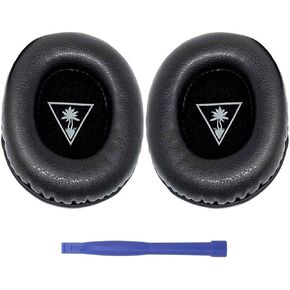 for Turtle Beach XO 7 Ear Pads Replacement Protein Leather Memory Foam Earpads Ear Cushion Muffs Compatible with Turtle Beach Ear Force XO Seven XO 7 XO7 Gaming Headset Xbox One - Black