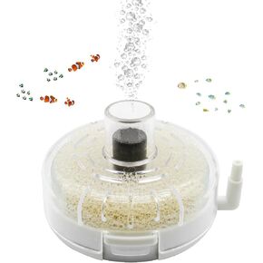 WishLotus Aquarium Sponge Filter, Durable Ultra Quiet Fish Tank Filter Circular Internal Purifier Fish Tank Sponge Filter with Bubble Stone Aquariums Accessories for Aquarium Filtration (L)