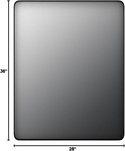 OKPAL Black Bathroom Mirror for Wall, 24x36 Inch Rectangular Black Metal Framed Mirror, Modern Wall Mounted Vanity Mirror for Bathroom, Vertical or Horizontal in Kuwait