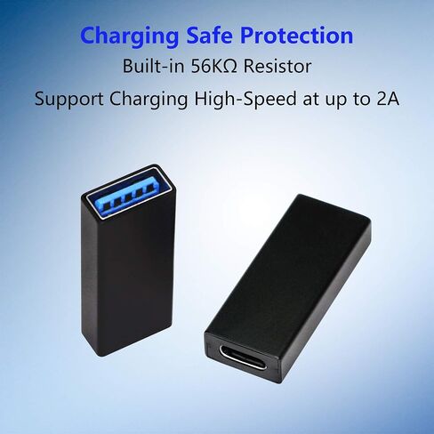 CERRXIAN USB C 3.1 أنثى إلى USB 3.0 نوع A أنثى محول على الوجهين 5 جيجابت في الثانية يدعم مزامنة البيانات والشحن (FF) in Saudi Arabia