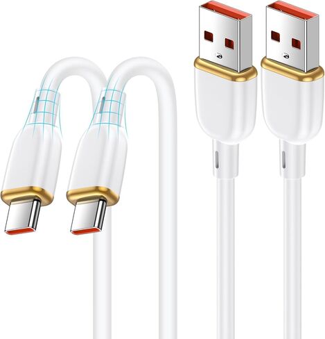 كابل USB من النوع C شحن سريع لهاتف Google Pixel 9 Pro XL Fold 8A 8 7 Pro 7A 6A 5A، 2 حزمة USB A إلى USB C Android Phone سلك شحن سريع لهاتف Samsung Galaxy A16 S24 S23 S22 S21 A15 A14 A13 Z Fold Flip 6 in Kuwait