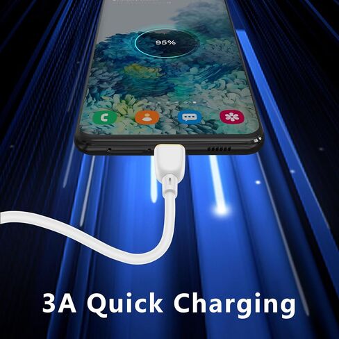 كابل USB من النوع C شحن سريع لهاتف Google Pixel 9 Pro XL Fold 8A 8 7 Pro 7A 6A 5A، 2 حزمة USB A إلى USB C Android Phone سلك شحن سريع لهاتف Samsung Galaxy A16 S24 S23 S22 S21 A15 A14 A13 Z Fold Flip 6 in Kuwait