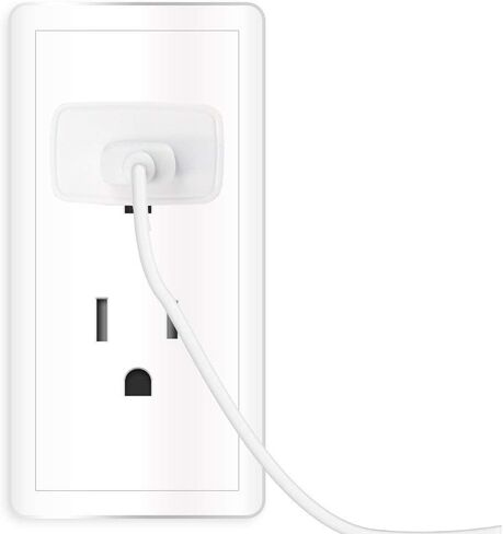HomeSpot UL-Listed Universal US 5V1A USB الجدار شاحن التوصيل في الباب محول التيار المتردد للسفر مكتب الاستخدام المنزلي - 4 حزمة الأبيض in Saudi Arabia