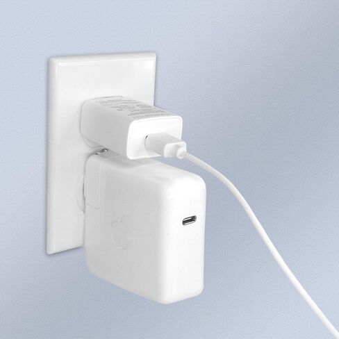 HomeSpot UL-Listed Universal US 5V1A USB الجدار شاحن التوصيل في الباب محول التيار المتردد للسفر مكتب الاستخدام المنزلي - 4 حزمة الأبيض in Saudi Arabia
