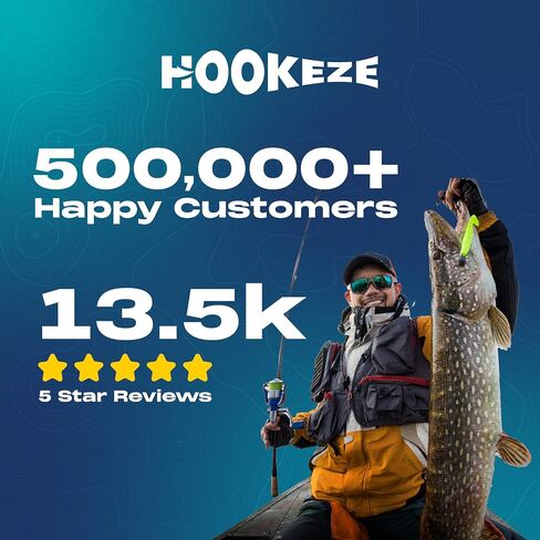 أداة ربط عقدة الأظافر من HOOK-EZE، معدات صيد لربط الخط بالخطافات، ملحقات صيد السمك لصيد الأسماك بالطيران والباس، أغطية خطاف على قضيب الصيد، هدايا صيد للرجال، حشو تخزين، فيروزي in Kuwait