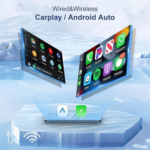 2+64G- لسيارة Toyota Camry 2000-2006 راديو السيارة مع Carplay اللاسلكي/Android Auto، Android Car Stereo 9 بوصة تعمل باللمس GPS Navigation WiFi Bluetooth FM/RDS Mirror Link SWC كاميرا احتياطية in Saudi Arabia