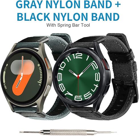 ساعة Maxjoy Galaxy Watch 7 Bands، Galaxy Watch 6/6 Classic/Galaxy Watch 5/5 Pro Bands، حزام نايلون 20 مم متوافق مع Samsung Galaxy Watch 7 FE 6 5 4 3 40 مم 41 مم 42 مم 43 مم 44 مم 45 مم 46 مم، عبوتان in Saudi Arabia