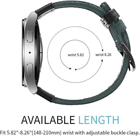 ساعة Maxjoy Galaxy Watch 7 Bands، Galaxy Watch 6/6 Classic/Galaxy Watch 5/5 Pro Bands، حزام نايلون 20 مم متوافق مع Samsung Galaxy Watch 7 FE 6 5 4 3 40 مم 41 مم 42 مم 43 مم 44 مم 45 مم 46 مم، عبوتان in Saudi Arabia