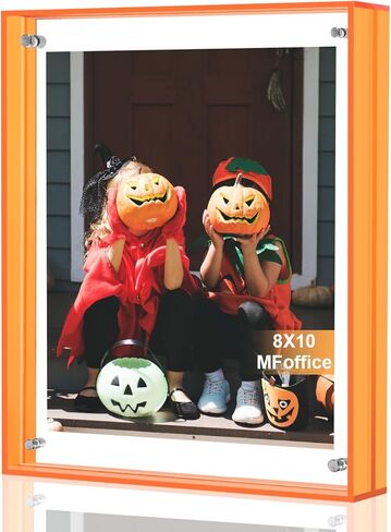 إطار صورة MFoffice مقاس 8.5 × 11، إطار صور عائم من الأكريليك ذو لون مذهل، يستخدم كإطار صورة مقاس 8.5 × 11، 8 × 10، 8 × 8، 6 × 8 وصينية أكريليك، تنسيقات أفقية ورأسية لعرض سطح الطاولة، أسود، عبوة واحدة in Kuwait