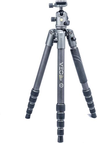 حامل ثلاثي القوائم من VANGUARD VEO2S265CB مصنوع من ألياف الكربون مع رأس كروي وخيار Monopod وحامل هاتف ذكي وأقدام مدببة وحقيبة حامل ثلاثي القوائم in Saudi Arabia