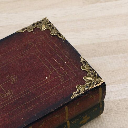 Amosfun Corner Metal Corners Book Protector for Protectors Creative books-24 Pcs Vintage Metal Book Corner Protector Box- Book Scrapbook Album Corner -Decorative Protector Cover in Saudi Arabia