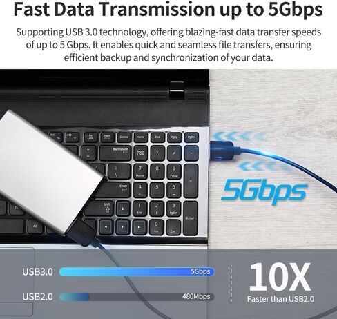 كابل USB 3.0 بطول 3.3 قدم (1 متر) من النوع A إلى النوع A ذكر إلى ذكر سلك USB مزدوج الجوانب لنقل البيانات بسرعة 5 جيجابت في الثانية، والكمبيوتر المحمول، والمحور، والمزيد، أسود in Saudi Arabia