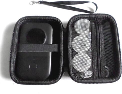 حافظة صانع الملصقات AMSAMOTION لطابعة ملصقات بلوتوث صغيرة SUPVAN E10، جيب شبكي داخلي إضافي يناسب كابل ورق الملصقات in Kuwait