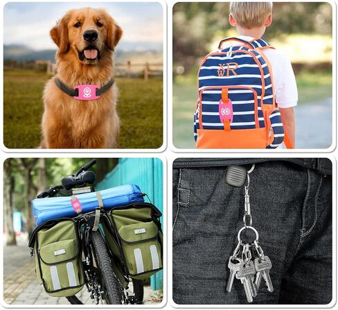 Pet Location Tracker for Dogs, Smart Tag with Enhanced Coverage, Works Seamlessly with Find My App, No Monthly Fees, Not GPS-Dependent (Pink) in Saudi Arabia