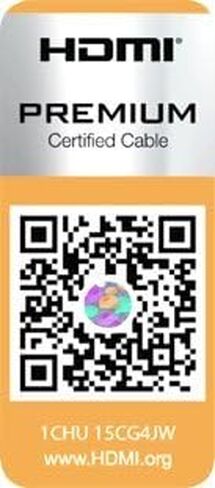 BJC Series-FE كابل HDMI ممتاز عالي السرعة مع إيثرنت، 12 قدم، أبيض in Kuwait