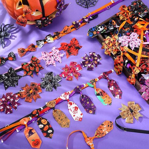 Talltalk 360 Pcs Valentine‘s Day Dog Bow Ties Collar Set St Patrick's Day Dog Neckties Adjustable Dog Grooming Accessories for Dogs Cats Valentines St Patrick's Day Decoration(Valentine) in Kuwait