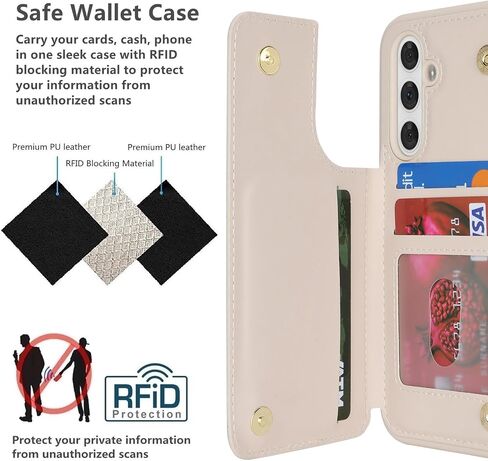 iCoverCase Compatible with Samsung Galaxy A14 5G Case with Card Holder, A14 5G Wallet Case for Women Men [RFID Blocking] PU Leather Protective Phone Case for A14 5G (Gray Leopard) in Saudi Arabia