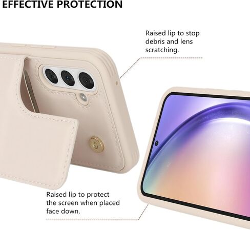 iCoverCase Compatible with Samsung Galaxy A14 5G Case with Card Holder, A14 5G Wallet Case for Women Men [RFID Blocking] PU Leather Protective Phone Case for A14 5G (Gray Leopard) in Saudi Arabia