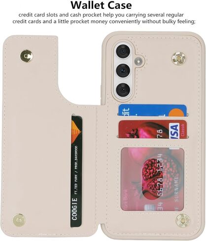 iCoverCase Compatible with Samsung Galaxy A14 5G Case with Card Holder, A14 5G Wallet Case for Women Men [RFID Blocking] PU Leather Protective Phone Case for A14 5G (Gray Leopard) in Saudi Arabia