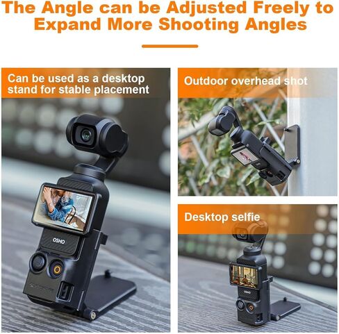 Osmo Pocket 3 Magnetic Camera Desktop Base Stand Holder Multifuctional Expansion Adapter Adjustable Steering Mount Bracket for DJI Osmo Pocket 3 Accessories in Kuwait