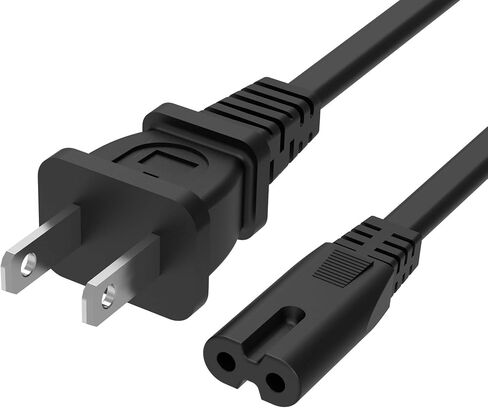 AC Charger Cable Fit for Universal 2 Prong Power Cord (See The Detail Page for More Information) in Kuwait